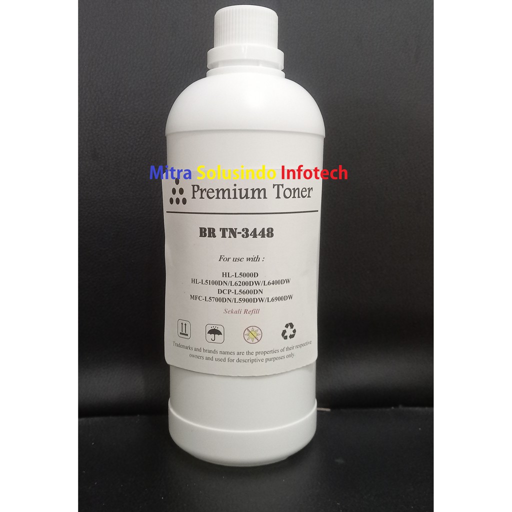 Bubuk  Toner Serbuk  cocok untuk BRO  TN3448 MFC L6900DW MFC L6900DW SEKALI REFILL