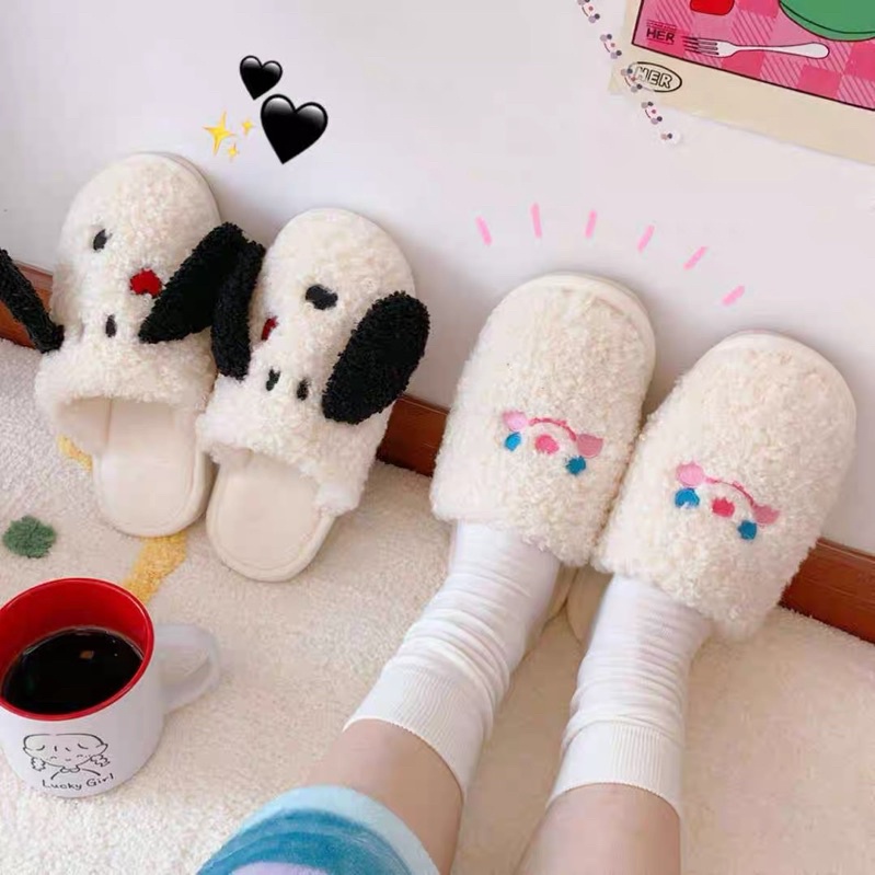 SANDAL BULU KOREA EMPUK &amp; NYAMAN / SANDAL WANITA RUMAH HOTEL MOTIF KARAKTER LUCU / SANDAL KAMAR TIDUR ESTETIK / SANDAL BERUANG / SANDAL POODLE / SANDAL BEAR / CUTE BUNNY BEAR POODLE SLIPPERS / SENDAL INDOOR