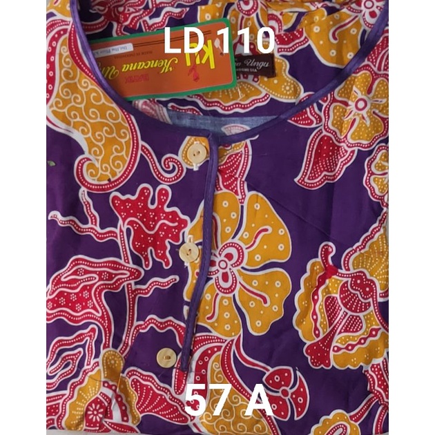 Daster Kencana Ungu Plisir K3 label coklat-57A