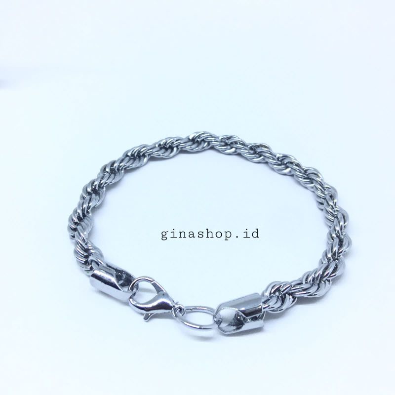 Kalung Cowok Vintage Liontin Cokker Kujang Silver Bahan Titanium satuset Gelang+Kalung BISA COD✅