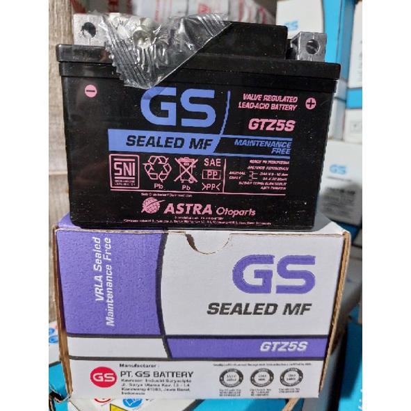 AKI KERING BATERAI KPH GS ASTRA GTZ5S ORIGINAL SUPRAX125, VERZA, MIOJ, MIOSOUL, BEAT, VARIO OLD