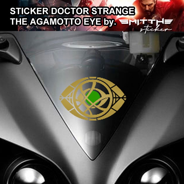 Stiker Doctor Strange the Agamotto Eye Cutting Sticker Decal Waterproof