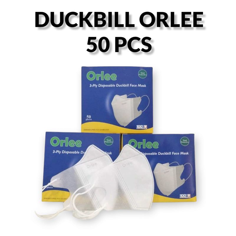 masker duckbill orlee 3ply 1box isi 50pc