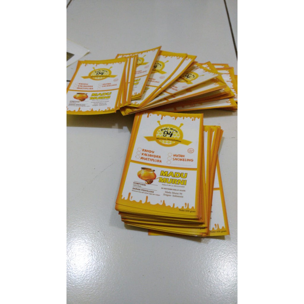 

STIKER LABEL MAKANAN, KEMASAN, OLSHOP, TANPA MINIMAL ORDER, CUSTOM, UKURAN 32.5x54