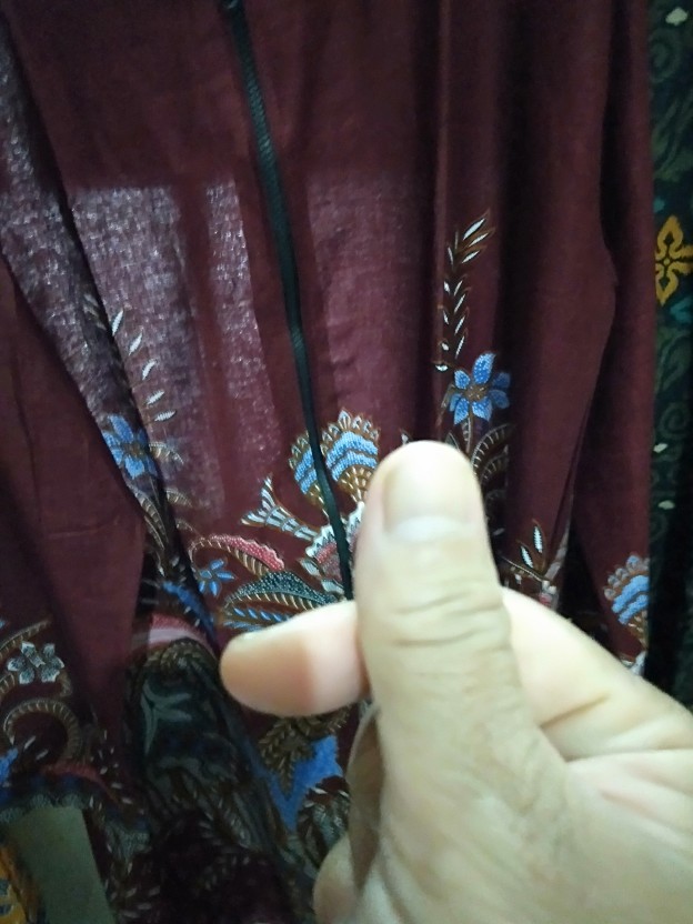 [bisa Cod] Couple Batik Gamis Cardi Modang Bunga Anggun Bisa Cod