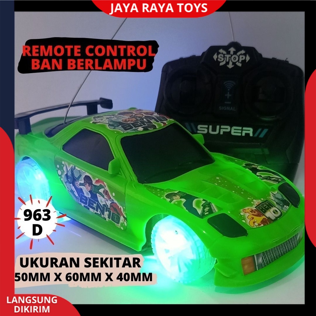 Mobil Remot control Ban Nyala Berlampu RC Sport car Sedan Super Speed