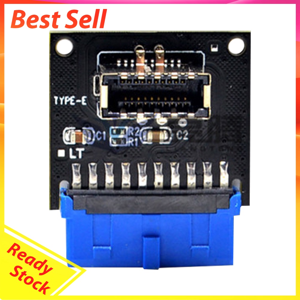 USB 3.1 Type C Front Panel Socket Board USB3.0 19Pin to TYPE-E 20Pin Module