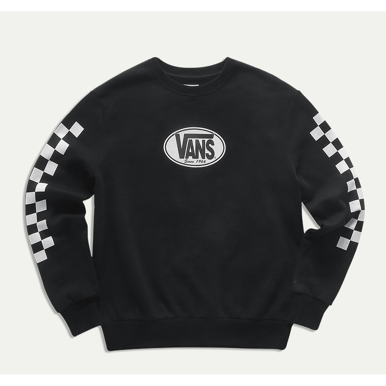 Sweater Vans Original Vans AP Retro Oval Crewneck Black