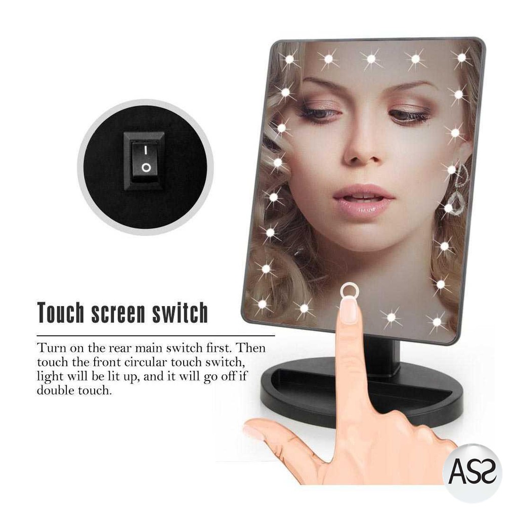 ASS Shop - Biutte.co Cermin Makeup Mirror 22 LED Light - A3106