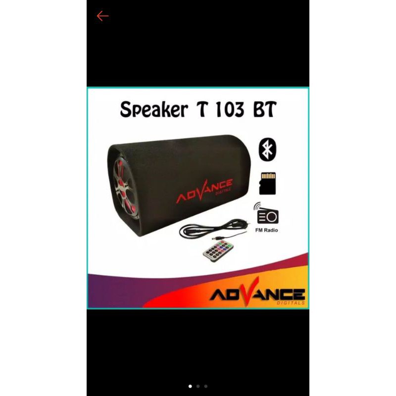 SPEAKER ADVANCE T 103 BLUETOOTH