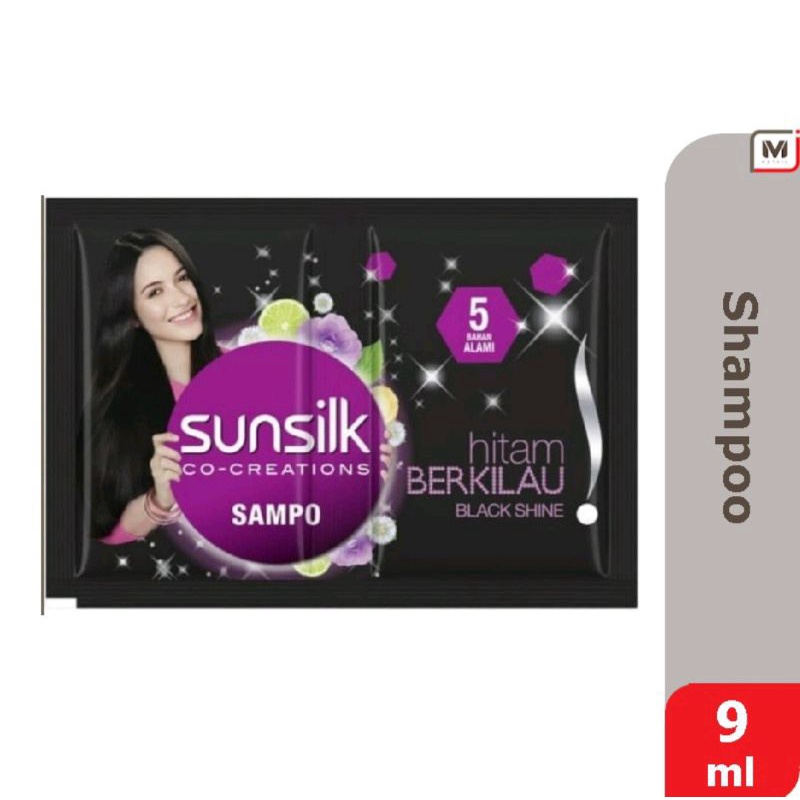 Shampo Sunsilk Black & Shine 9 ml (sachet)