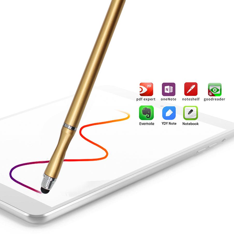 New 2 in 1 Capacitive Touchscreen stylus pen drawing Universal Stylush Pen Tablet Android Iphone Laptop