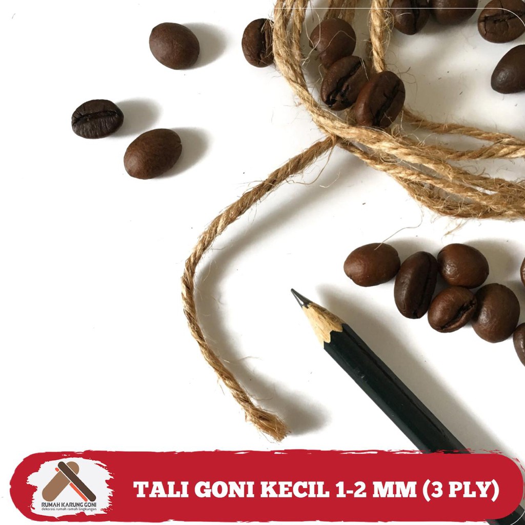 

JUAL TALI GONI KECIL 100M - TALI GONI 3PLY 1-2MM - JUTE ROPE