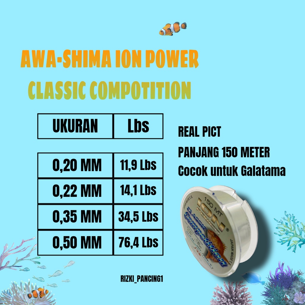 SENAR PANCING AWASHIMA ION POWER CLASSIC COMPOTITION