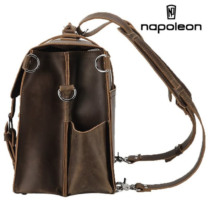 Tas Selempang Kulit Asli Crazy Horse Leather - SUMMIT by Napoleon