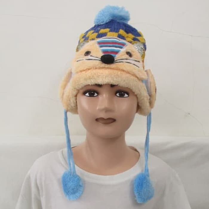 Topi Kupluk Karakter Warna Lucu Bayi Balita Anak Bahan Lembut