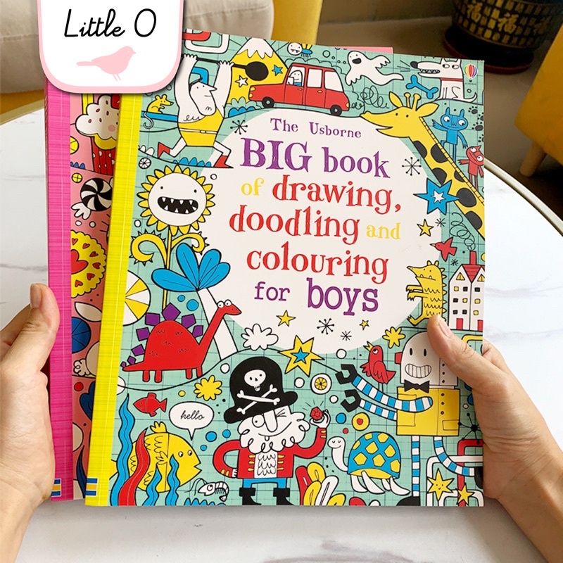 Jual USBORNE BIG BOOK Drawing, coloring, noodling book / buku impor