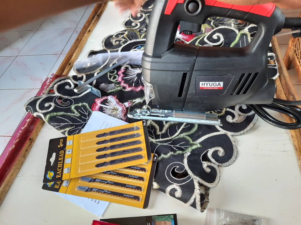 Promo Mesin Jigsaw Gergaji Kayu Triplek Besi Uchiha Type Heavy Duty Japan Bonus 5 Mata