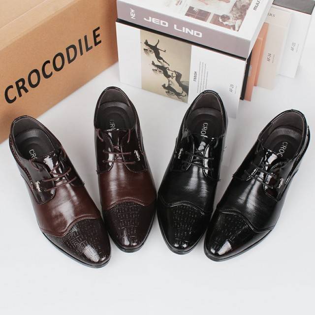 Sepatu Pria*Crocodile Pansus Shoes F0299@