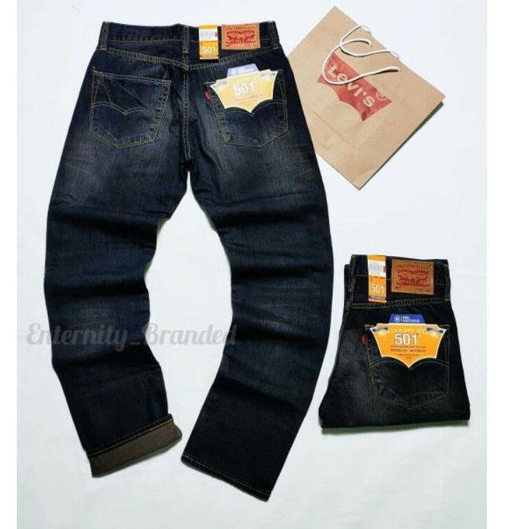 [PROMO SWS77] celana jeans pria -BIG SIZE - celana jeans levis 501 original ukuran jumbo/big size 34