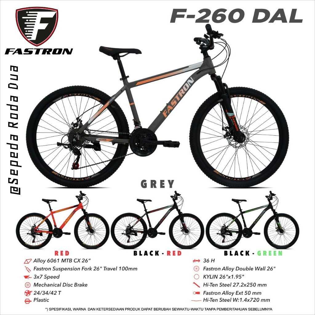 Sepeda MTB 26" Fastron Alloy F-260 DAL