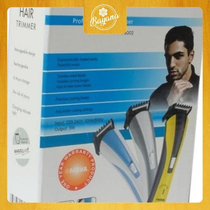 ALAT CUKUR RAMBUT KUMIS JENGGOT BULU DLL MERK NOVA NHC8002