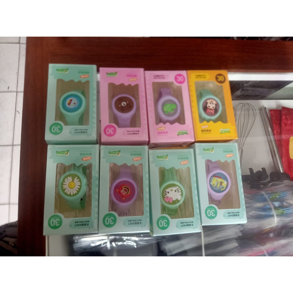 Gelang Anti Nyamuk Anal-Anak + LED Gelang lucu Gelang jam tangan (Packaging Dus)-5