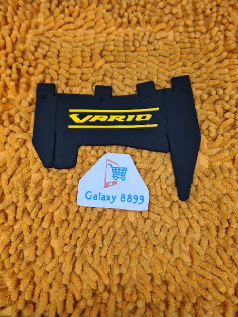 Mudflap Vario Pelindung lumpur dasar hitam teks Kuning