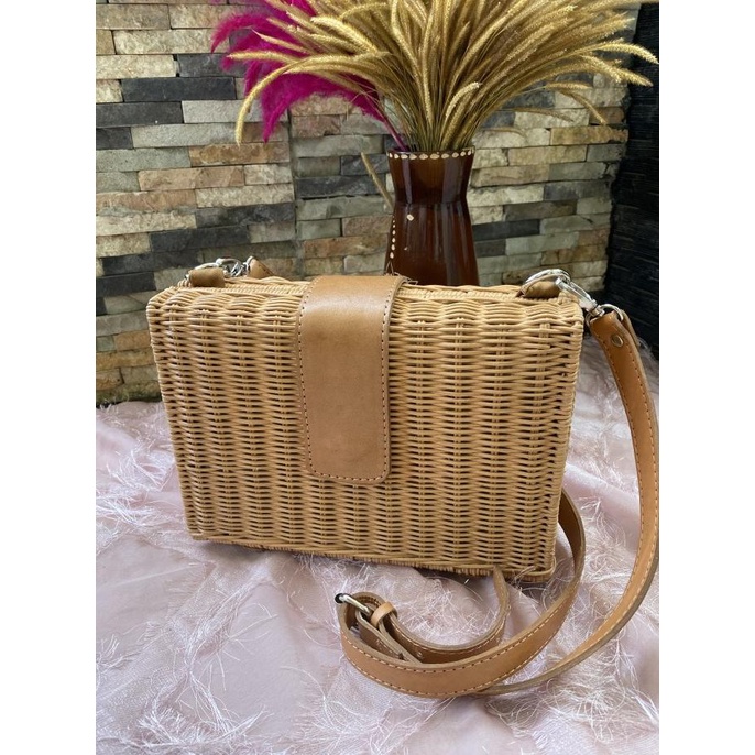 Tas rotan kulit etnik / tas wanita / tas rotan etnik