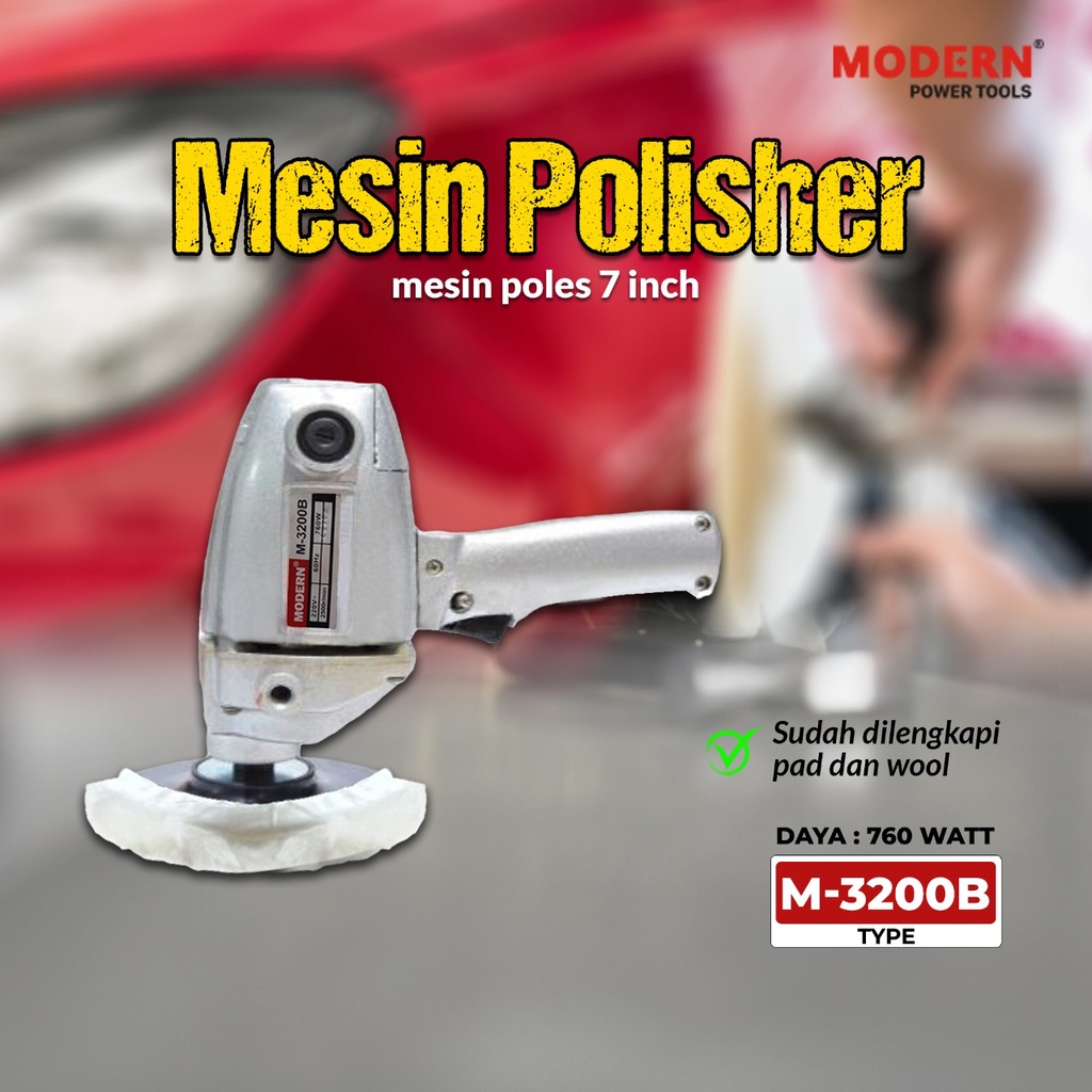 OBRAL Mesin Polisher Mesin Poles 7 Inch M3200B M-3200B Modern