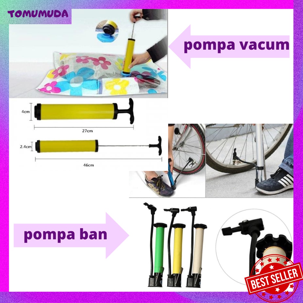 TOKO MUDA Pompa Ban Sepeda Mini Angin Pump Pelampung Renang Air POMPA BAN MINI PORTABLE POMPA SEPEDA  HIDROLIS MULTI FUNGSI SERBAGUNA