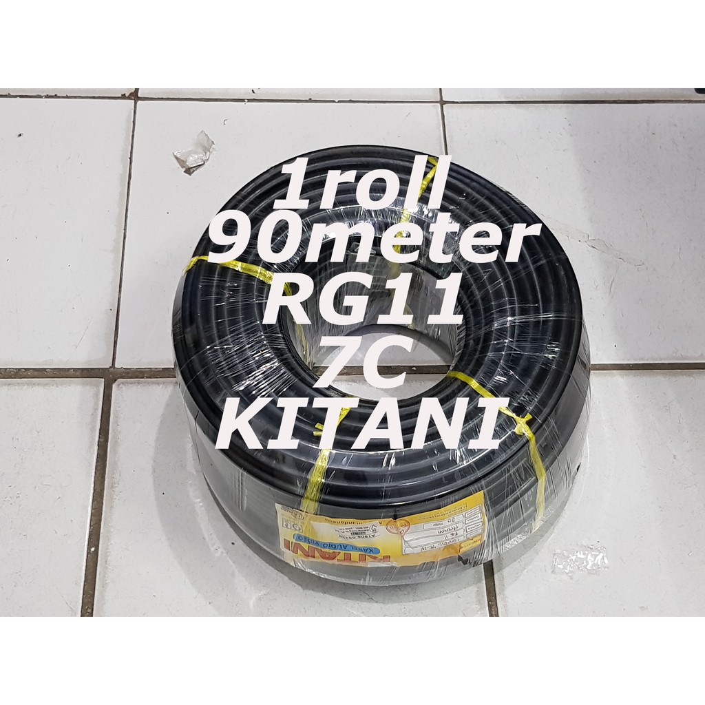 Kabel coaxial 7C RG11 KITANI 75 Ohm 90 meter 1 roll