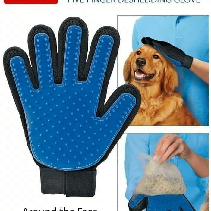 QUALITY Two-Sided Pet Grooming Glove Efficient Hair Remover Glove