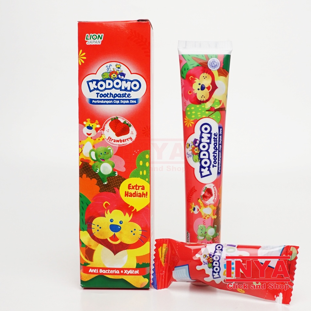 KODOMO TOOTHPASTE STRAWBERRY 45gr - Pasta Gigi Anak - Odol