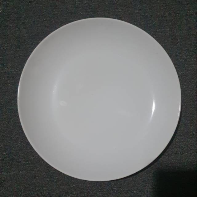 Piring Dinner Keramik Putih Polos 26cm 6 Pcs (Setengah Lusin)