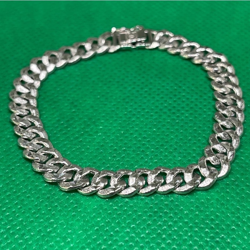 Gelang sisik naga emas asli kadar 750/17k putih