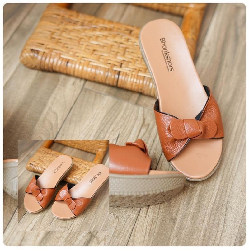 

sandal kulit model pita 3cm Garut Bahan Premium By Radores Leather