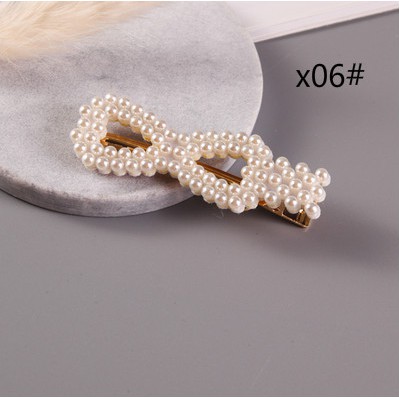 Alloy Rabbit Peach Beloved Butterfly Knot with Pearl Mesh  Hair clip