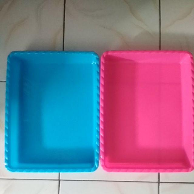 Nampan Plastik No.4 (35 X 27) Warna Cerah