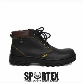 Sepatu  Safety  Ujung Besi Type Knop ORIGINAL SPORTEX Sol  