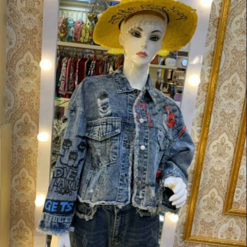 Jaket Jeans Import Murah Baju Bangkok High Quality Premium New Arrival REAL PICT