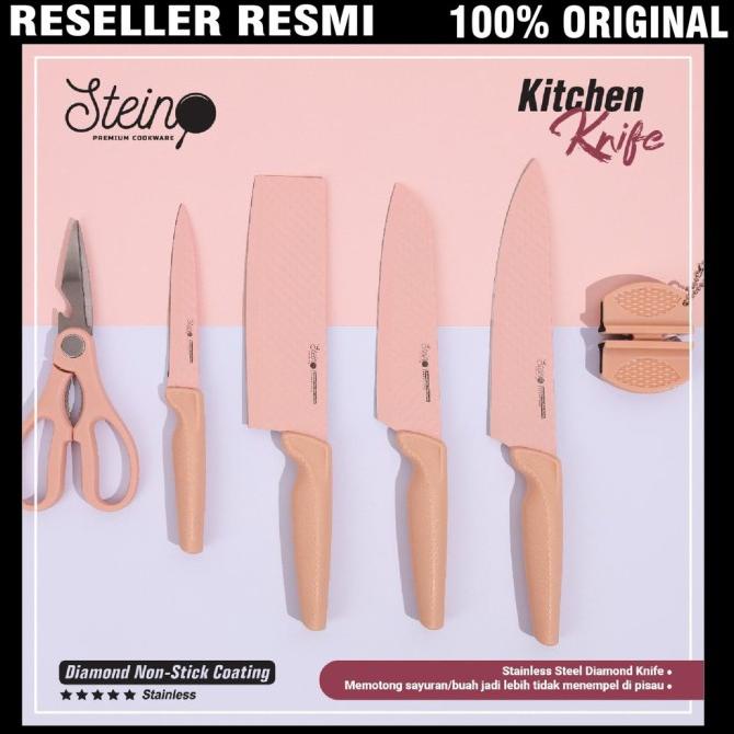 

AG77Z75 STEINCOOKWARE STEIN KNIFE SET PISAU SET DIAMOND BVN65496G