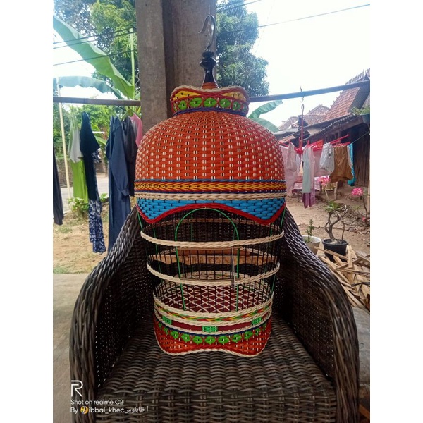 Sangkar perkutut rotan mataraman tidak goyang