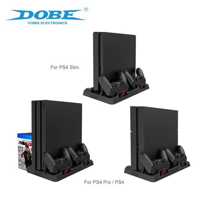 Ps4 Dobe Multifunctional Cooling Stand Ps4 Pro/Slim/Fat-Led Tp4-18119