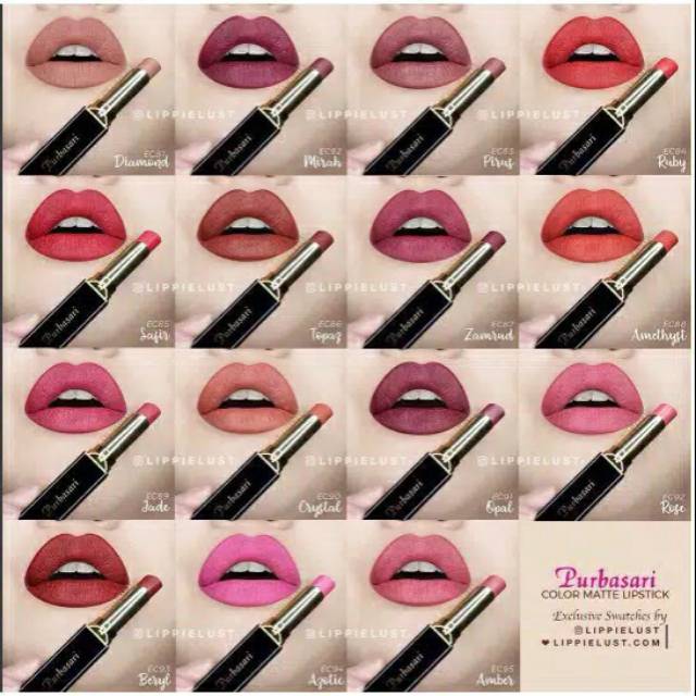 Purbasari lipstik matte 89/92/93/84/87/95