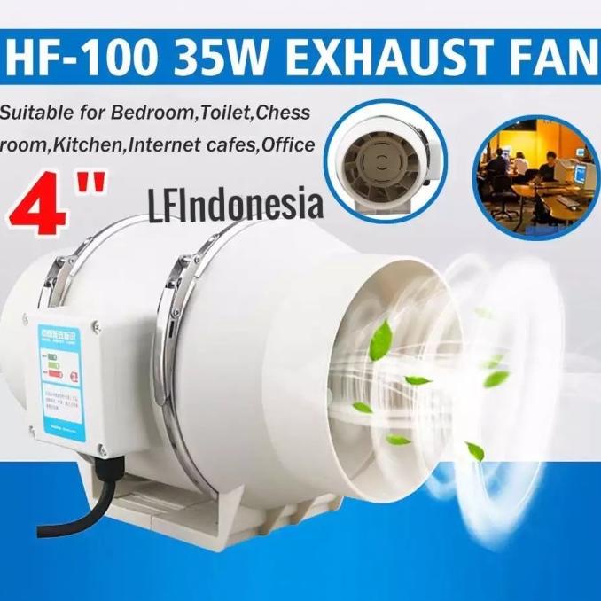 Inline Fan LFI 4 inch PP Plastik Duct Inline PP 4 inch