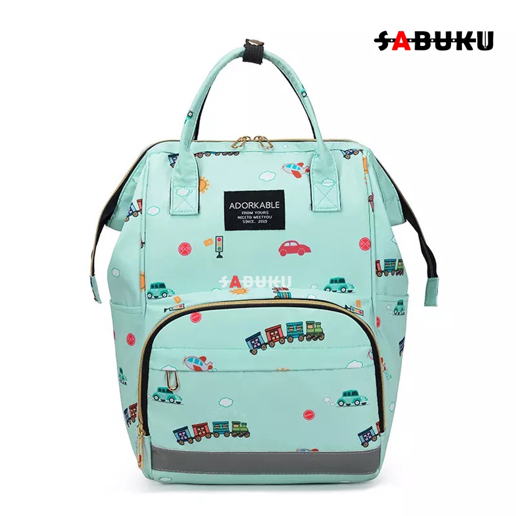 Tas Ransel Moms&amp;Baby Tas Popok Backpack Moms Baby Multi-Function Diaper Bag Babycare Forest Mommy or Diaper -  232