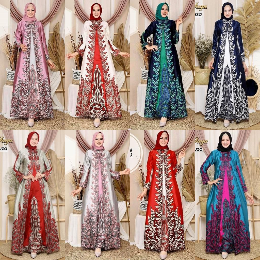 Gamis Taffeta Mouza Aneka Pilihan Warna