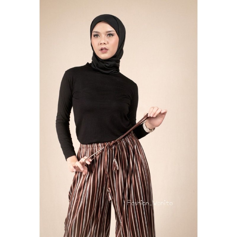 KULOT PLISKET PANJANG MOTIF SALUR/NORWAY CULLOTES PANTS/ KULOT CANDY PREMIUM