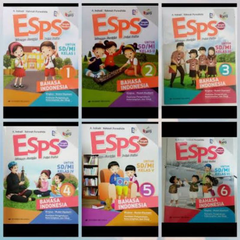 Jual BUKU ESPS INDONESIA UNTUK KELAS 1,2,3,4,5,6 SD/MI BEKAS/BARU